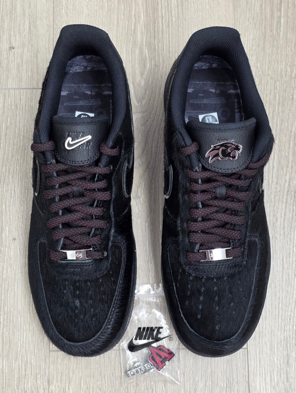 Nike Air Force 1 Low X VUU Panthers Yardrunners Pack HBCU HQ7026-001 Mens Sz 9.5